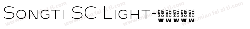 Songti SC Light字体转换